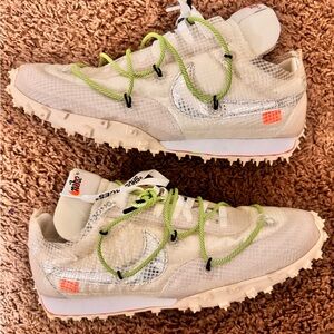 Used Off-White x Wmns Waffle Racer 'Electric Green'